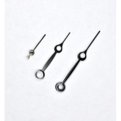 Kapesní ručičky (17,5, 13,5, 6 mm) černé