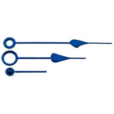 Kapesní ručičky modrá ocel (17,5, 13,5, 6 mm)