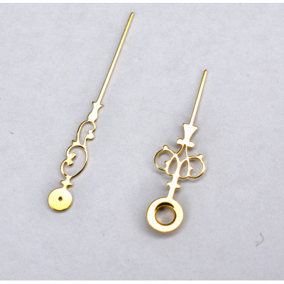 Kapesní ručičky hodinové a minutové Ø1,75 pozlacené