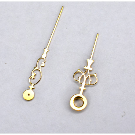 Kapesní ručičky hodinové a minutové Ø1,75 pozlacené