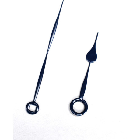 Kapesní ručička  hodinová a minutová  (Ø1,85 x SQ1,15mm) modrá ocel