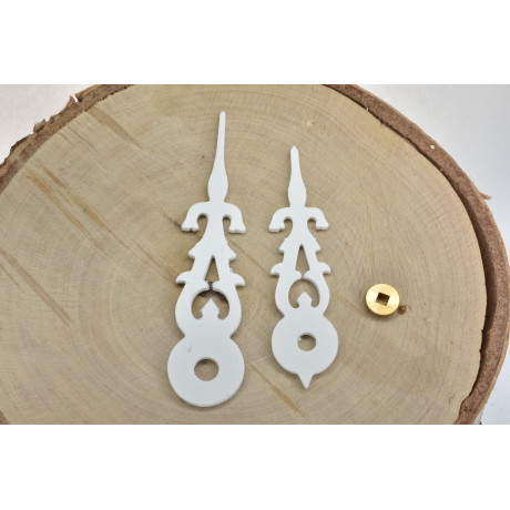 Kukačkové ručičky 64 - 49 mm bílé