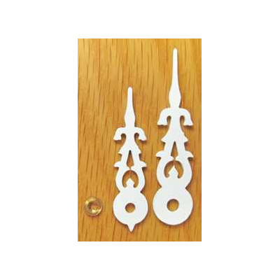 Kukačkové ručičky  72 - 56 mm bílé