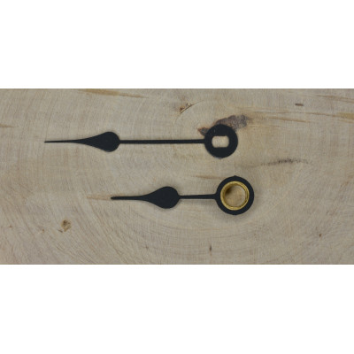 Hodinové ručičky - Euro kování (EF) černé 41 mm