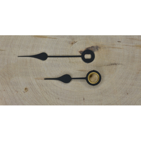 Hodinové ručičky - Euro kování (EF) černé 41 mm