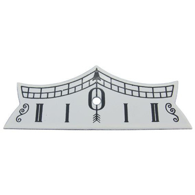 Ocelový číselníček bíly