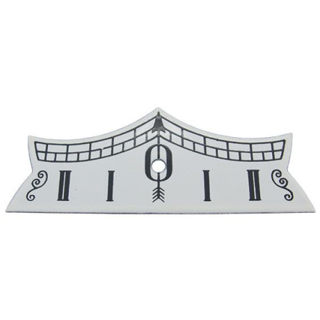 Ocelový číselníček bíly