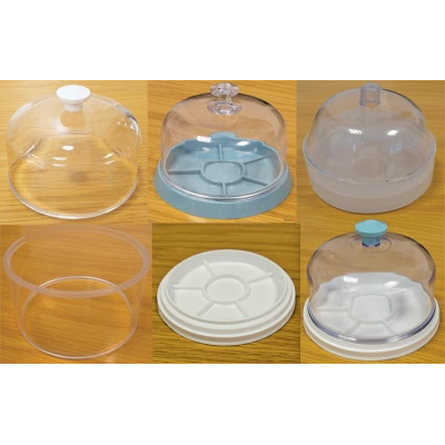 Protiprachový kryt se zásobníkem-modrý