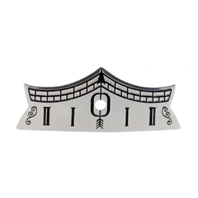 Ocelový číselníček stříbrný