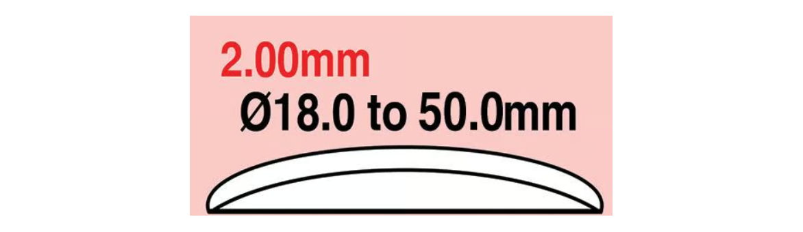 V2,0 vypouklá 2,0mm