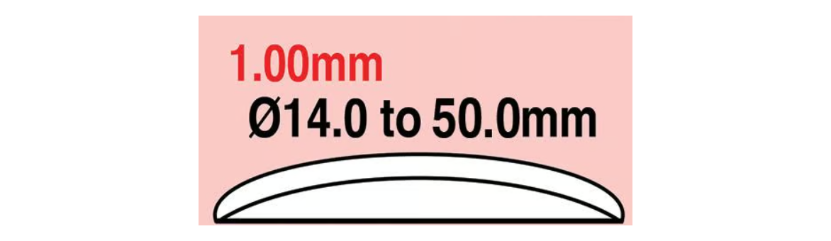 V1-vypouklá skla  síla 1mm